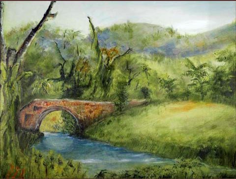Colin Smith Artist, "Across the Bridge"